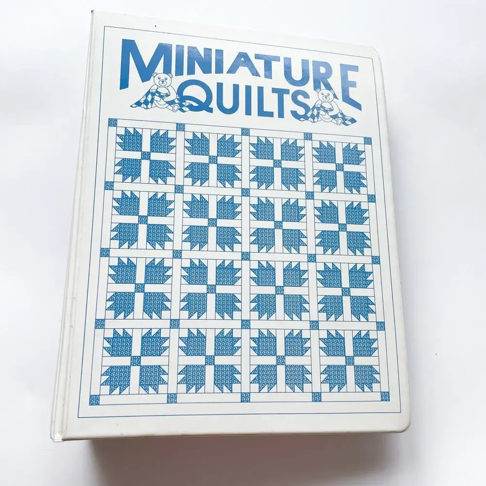 Vintage Miniature Quilts Magazine Lot of 14 Plus Binder 1997-99 Issues 27-40